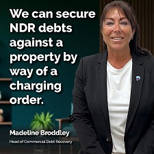 We can secure NDR debts against a property by way of a charging order.