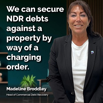 We can secure NDR debts against a property by way of a charging order.
